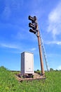 Railway semaphore Royalty Free Stock Photo