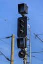 Railway semaphore Royalty Free Stock Photo