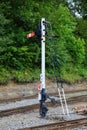 Railway Semaphore Signal Royalty Free Stock Photo