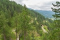 Railway of Sharganska Osmica between Mokra Gora and Sargan Vitasi, Serbia. Royalty Free Stock Photo