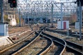 Railway sidings Royalty Free Stock Photo