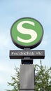 Railway sign from Friedrichstrasse station Royalty Free Stock Photo