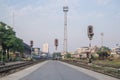 Railway sign posts Royalty Free Stock Photo