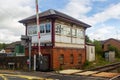 Railway signal box in Parbold, West Lancashire