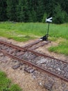 Railway signal junction Royalty Free Stock Photo