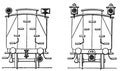 Railway signal - signal, a special train follows left-day/right-night.