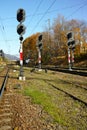 Railway Signals Royalty Free Stock Photo