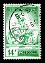 Railway Stamp: Mercurius with Postal Horn, Parcelpost serie, cir