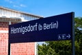 Railway station Bahnhof in Hennigsdorf by Berlin, Germany Royalty Free Stock Photo