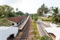 Railway station in Bentota. Sri Lanka