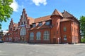 The railway station in Braniewo, Poland Royalty Free Stock Photo