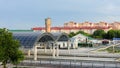 The railway station of the Brest-Central station is a monument of architecture of the Republic of Belarus, an open-air museum, a Royalty Free Stock Photo