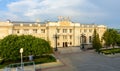 The railway station of the Brest-Central station is a monument of architecture of the Republic of Belarus, an open-air museum, a Royalty Free Stock Photo