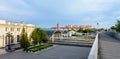 The railway station of the Brest-Central station is a monument of architecture of the Republic of Belarus, an open-air museum, a Royalty Free Stock Photo