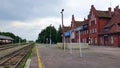 Railway station in Braniewo, Poland Royalty Free Stock Photo