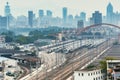 Railway station at day time. Shenzhen. Royalty Free Stock Photo