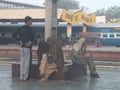 Railway Station in Delhi, India Royalty Free Stock Photo