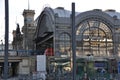 Railway station in Dresden. View of the station.