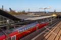 Railway station at Dusseldorf airport DUS