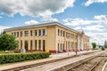 Railway station in Gulbene, Latvia