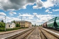 Railway station in Gulbene, Latvia