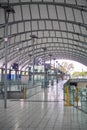 Railway station interior at Olympic Park, Sydney, Australia