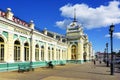 Railway station in Irkutsk, eastern Siberia, Russian Federation Royalty Free Stock Photo