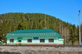 Railway station in Kuznetsk Alatau mountains