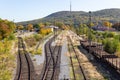 Railway station Loebau, Saxony, Germany Royalty Free Stock Photo