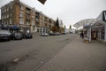 Railway station Mineralnye Vody, Northern Caucasus, bus stop with fixed-route taxis