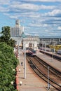 The railway station of the Minsk-Passazhirsky station Belarus, Royalty Free Stock Photo
