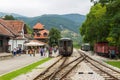 Railway station on Mokra Gora in the Tara mountains, Mokra Gora, Serbia. Royalty Free Stock Photo