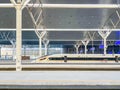 Railway station platform high-speed train Royalty Free Stock Photo