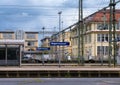 Railway station in Singen, Germany Royalty Free Stock Photo