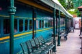 Railway Station theme inside resort in Delhi India, Train Coaches as Resort room Royalty Free Stock Photo