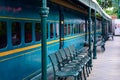 Railway Station theme inside resort in Delhi India, Train Coaches as Resort room Royalty Free Stock Photo