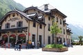 Railway station for train to french Mer de Glace, Chamonix Royalty Free Stock Photo