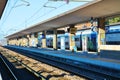 Railway station, Treviso city Royalty Free Stock Photo