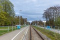 railway station in Zempin at the so called Baederbahn - engl: Spa-train at the island of Usedom Royalty Free Stock Photo