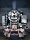 Railway Steam Locomotive -Old rusted metal texture grunge background