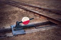 Railway switch Royalty Free Stock Photo