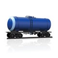 Railway tank for transportation of petroleum products Royalty Free Stock Photo