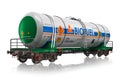 Railway tankcar with biofuel Royalty Free Stock Photo