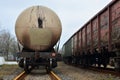 Railway tanks, transportation of oil, gasoline, oil or gas by rail