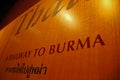 Railway to Burma text banner