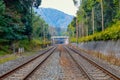 Railway to destination, Kyoto Japan.