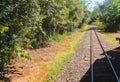 Railway to Iguazu Falls, Brazil Argentina border Royalty Free Stock Photo