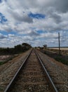 Railway to nowhere Royalty Free Stock Photo
