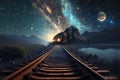 Railway to the ocean of the galaxy