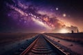 Railway to the ocean of the galaxy